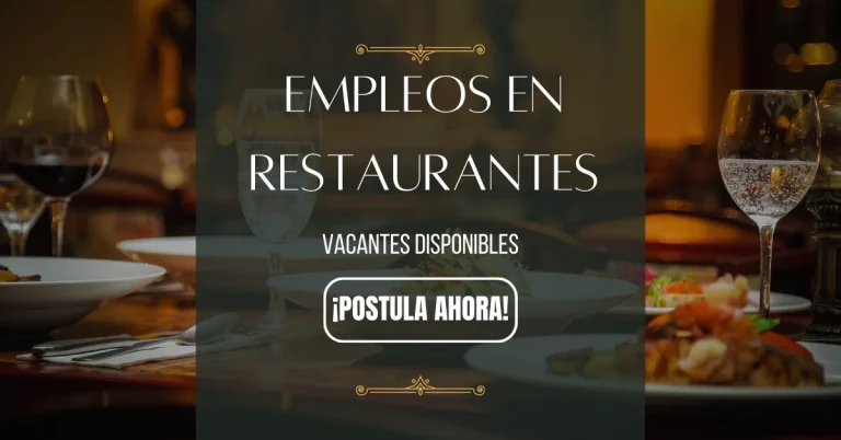 🍽️ EMPLEO EN RESTAURANTES ✨
