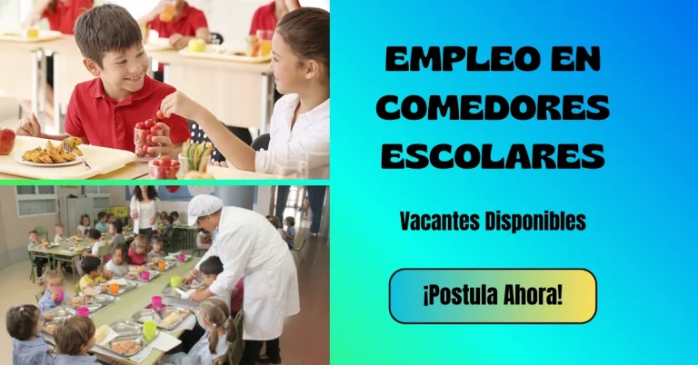 🍽️ EMPLEOS EN COMEDORES ESCOLARES 🍽️